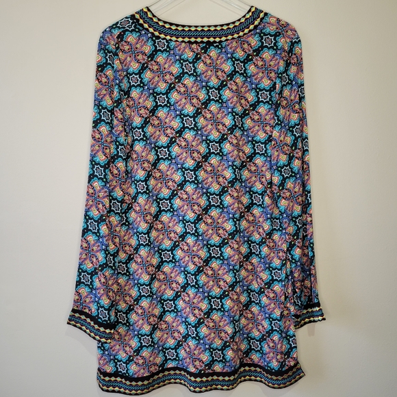 Nanette Lepore Swim Paloma Embroidered Tunic Beach Pool Coverup Dress Sz Medium - Picture 8 of 14